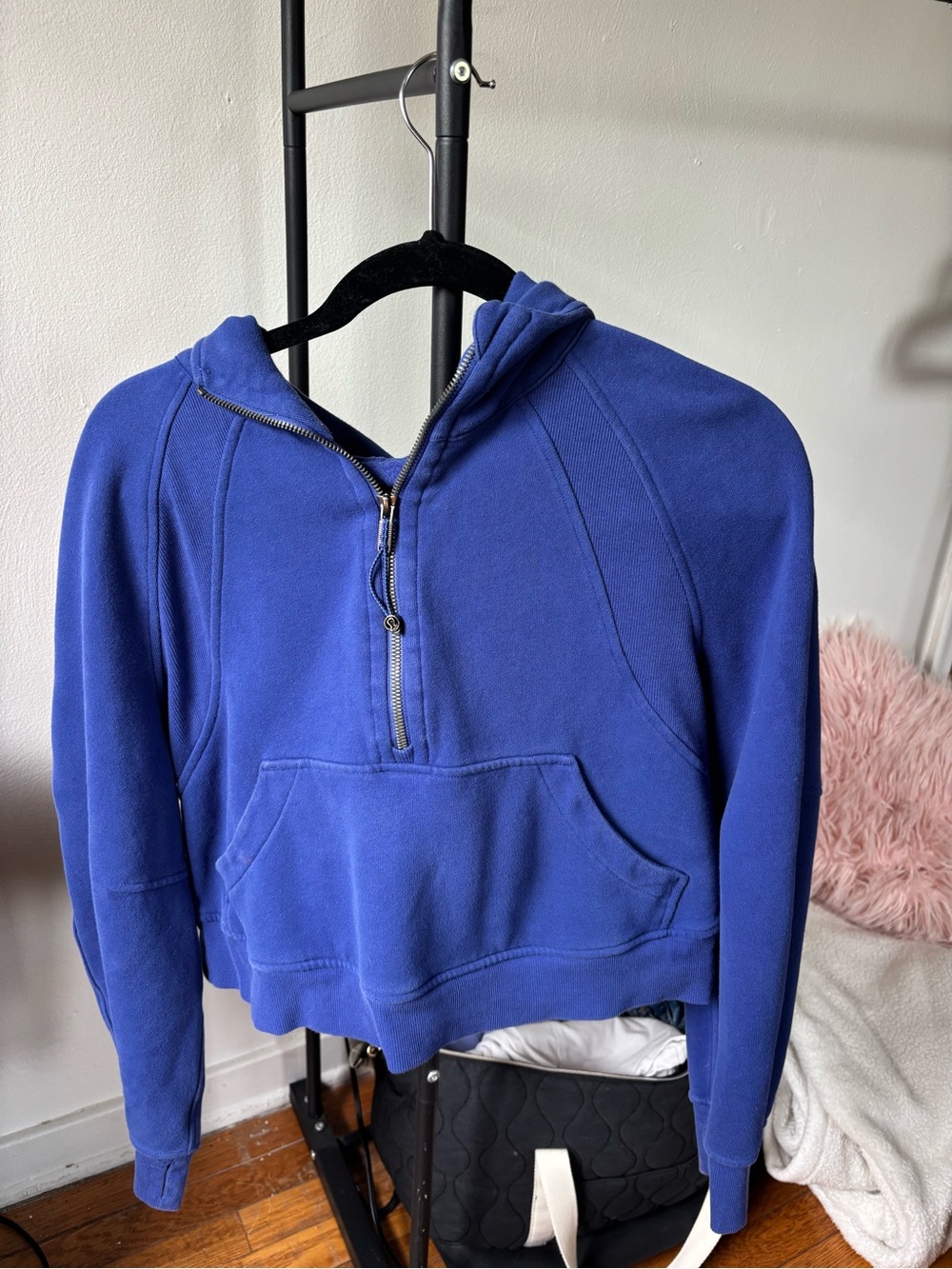 lululemon athletica Cobalt Blue Half-Zip Hoodie